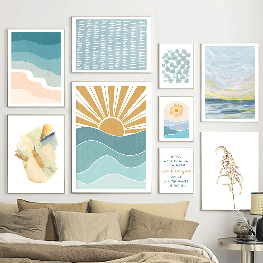 Baby Nursery Ocean - Sunrise Sunset Beach Ocean Quotes Wall