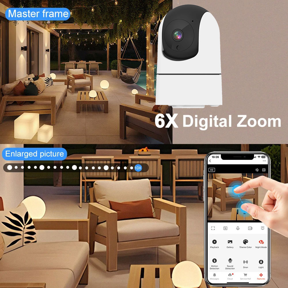 Baby Nursery Camera - 6MP WiFi Camera Tuya Smart Home