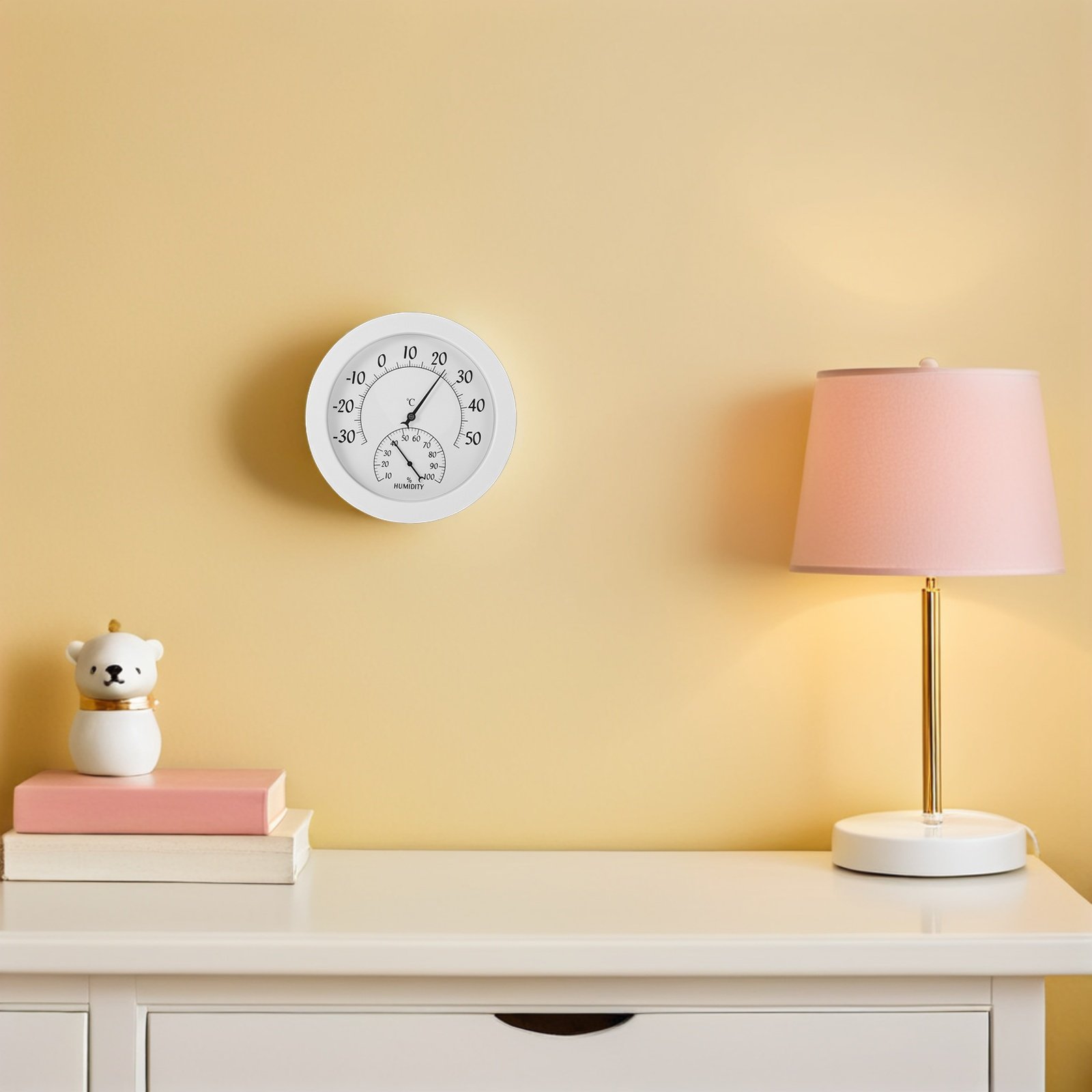 Baby Nursery Temperature - Wall Analog Hygrometer Baby Room Thermometer