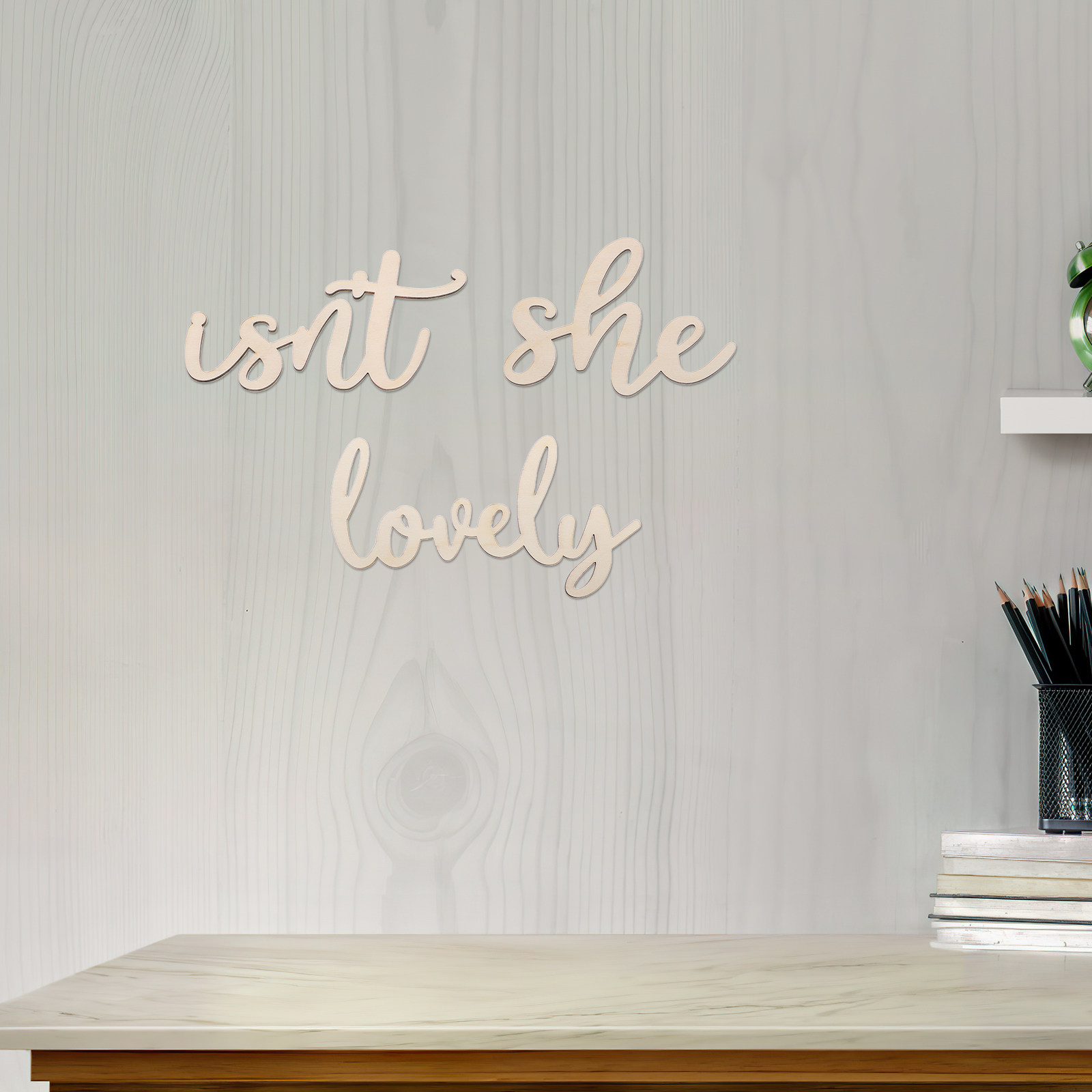 Baby Nursery Wall Decor - Wood Sign Wooden Wall Sticker Baby