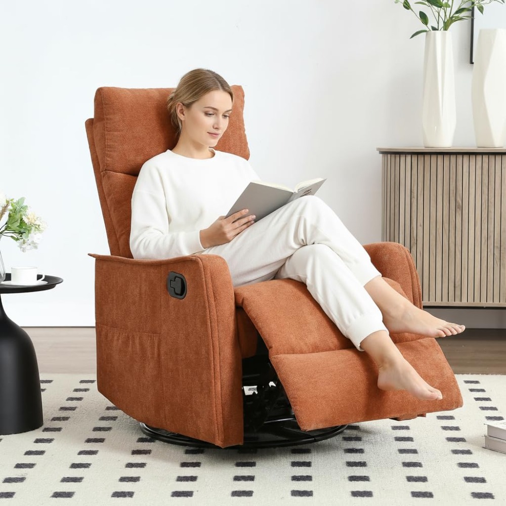 Rocking Chair Nursery - 360 Swivel Rocking Recliner Chair for