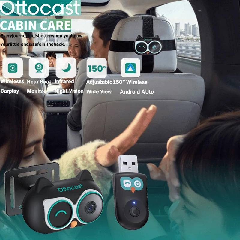Baby Nursery Camera - Ottocast Cabin Care Wireless CarPlay Adapter