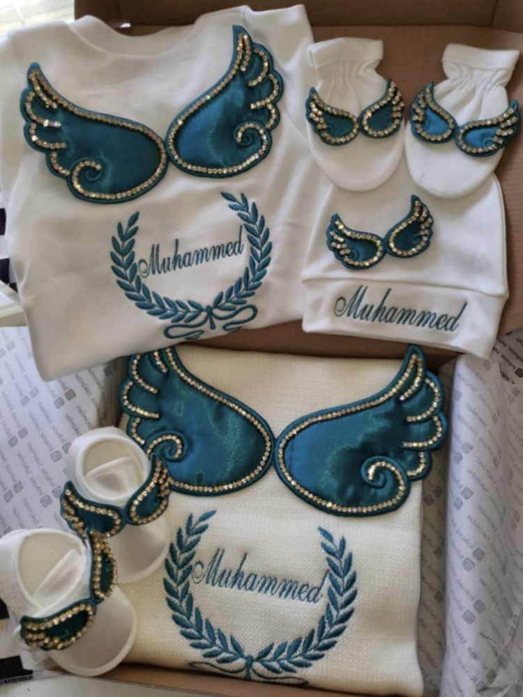 Baby Nursery Embroidery - Dollbling Hospital Exit 5pcs Embroidery Name