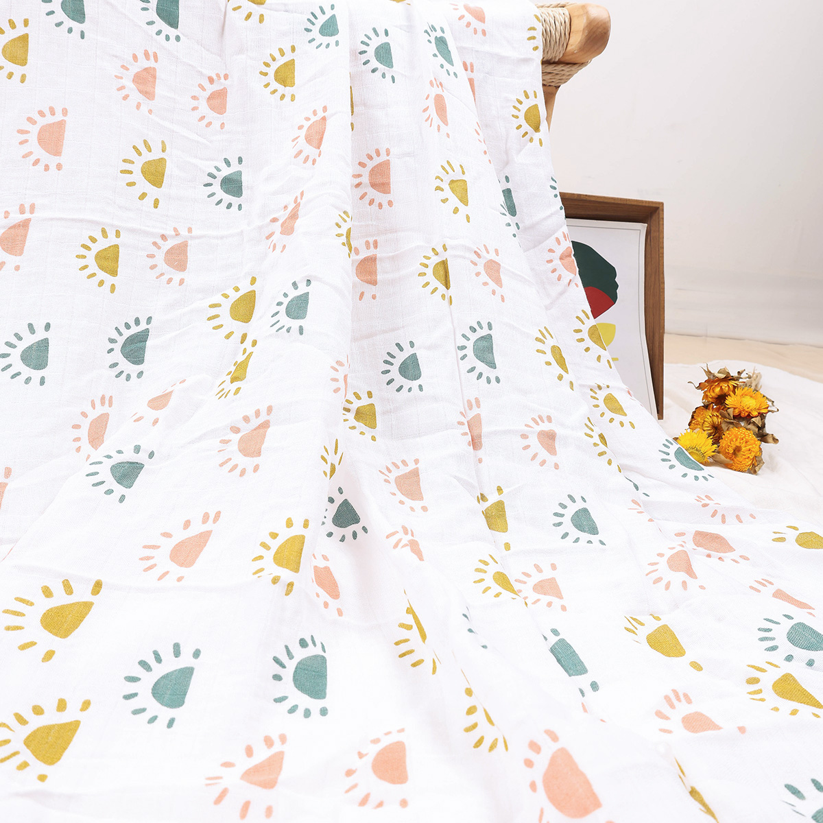 HappyFlute 120*110cmBaby Musli - Swaddle Blanket Muslin review and price
