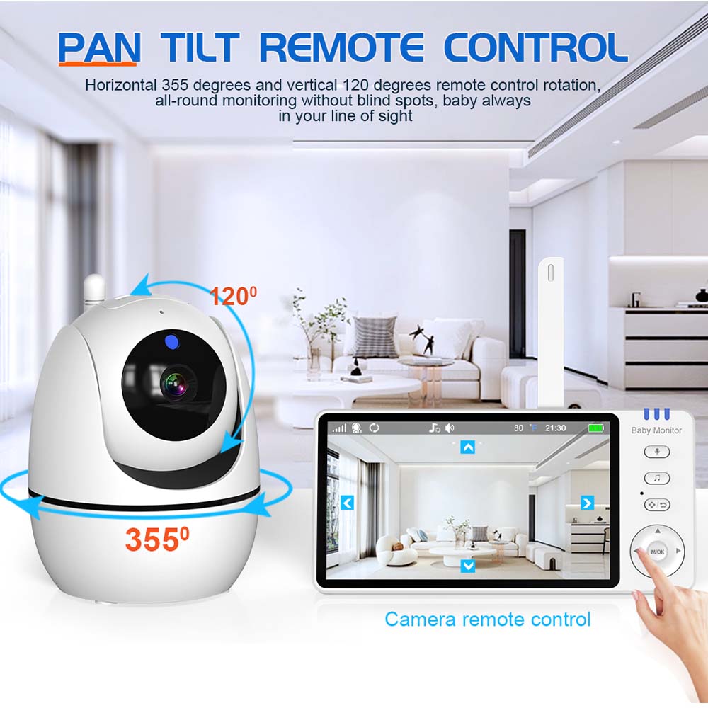 5 Inch Video Baby Monitor Indo - Baby Nursery Camera review and price