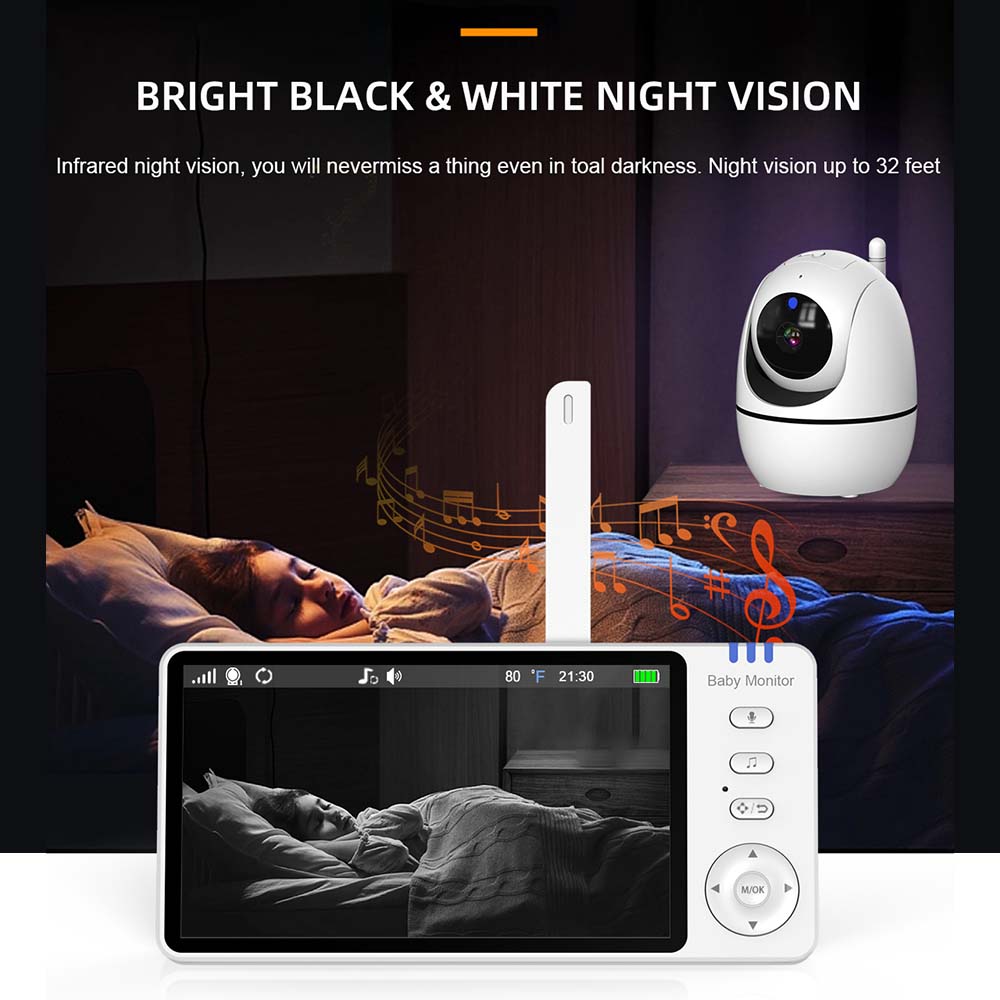 5 Inch Video Baby Monitor Indo - Baby Nursery Camera review and price