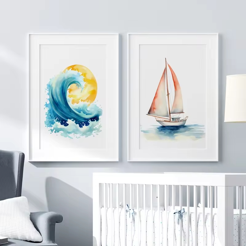 Surf Ocean Themed Nursery Beac - Baby Nursery Ocean review and price
