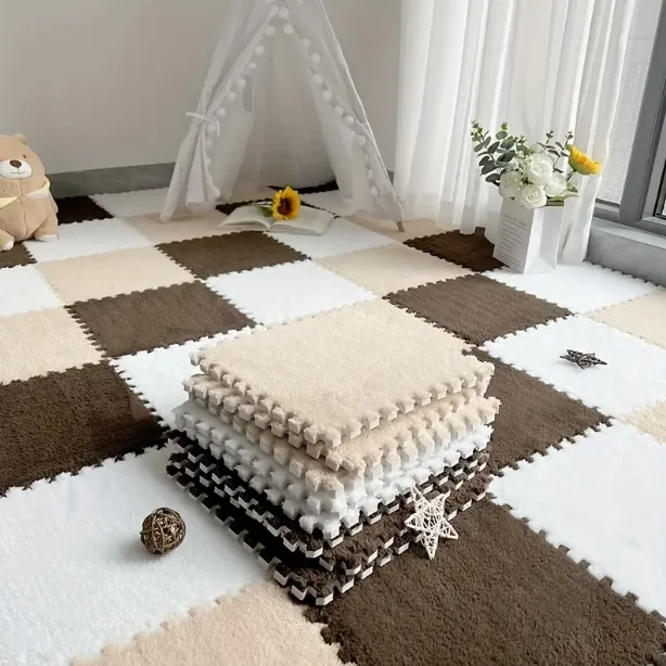 Soft Fluffy Puzzle Foam Floor  - Baby Nursery Carpet review and price