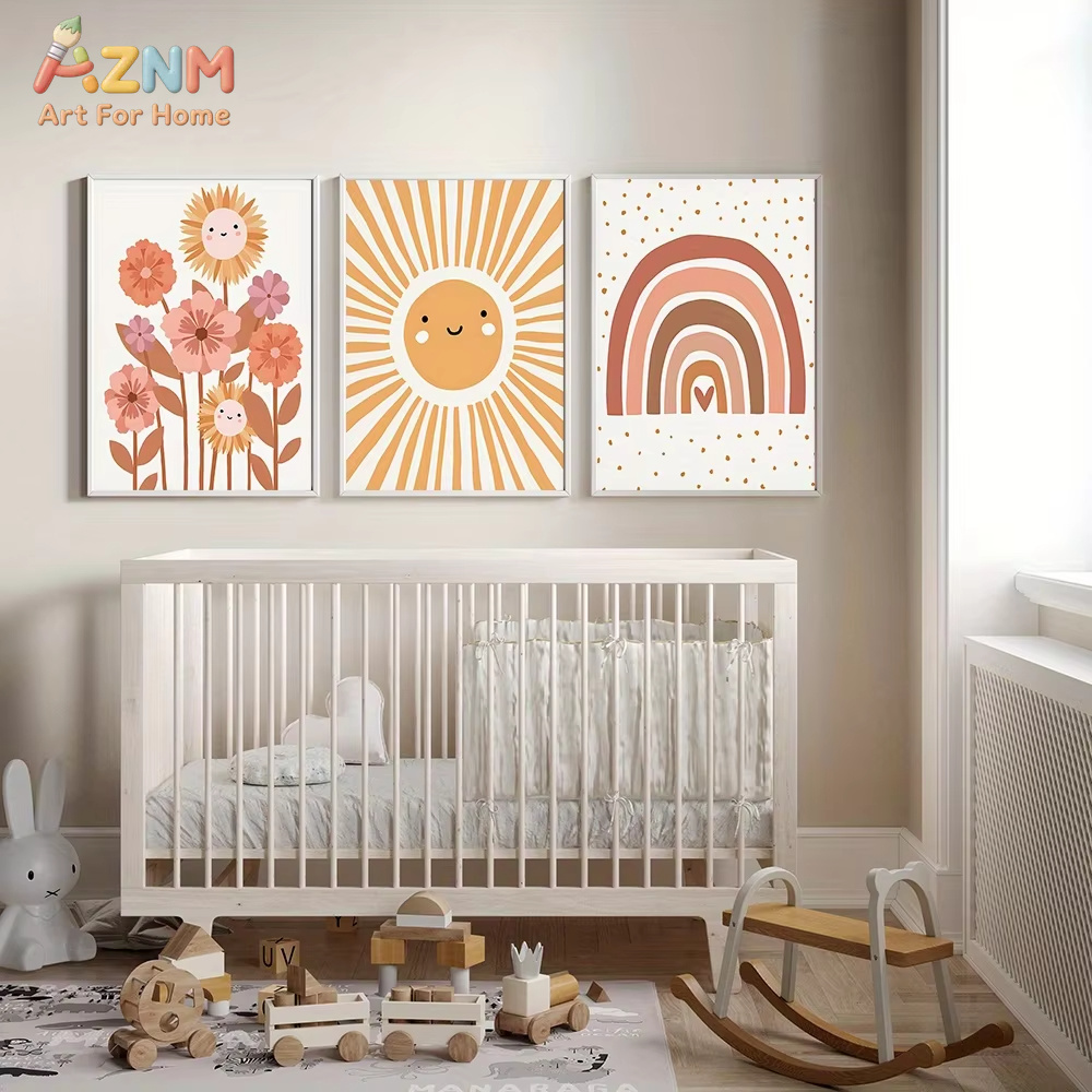 AZNM Boho Neutral Sun Flower R - Baby Nursery Neutral review and price