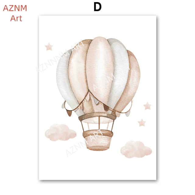 Elephant Balloon Rainbow Moon  - Baby Nursery Wall Decor review and price