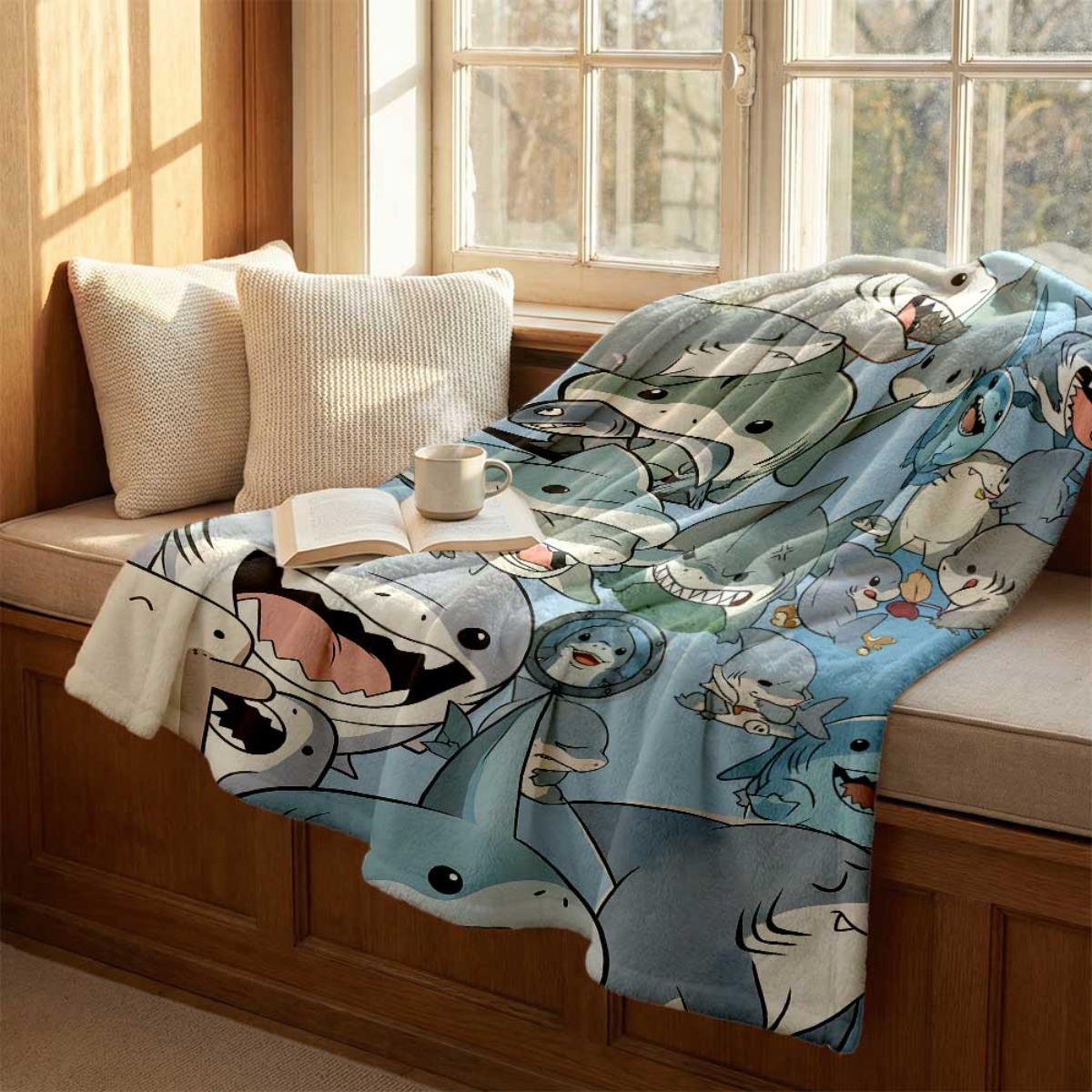 Large Cartoon Baby Sharks Flee - Baby Nursery In Hospital review and price