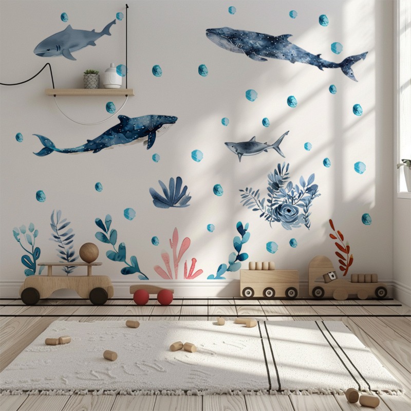 Undersea Marine Life Shark Wha - Baby Nursery Ocean review and price