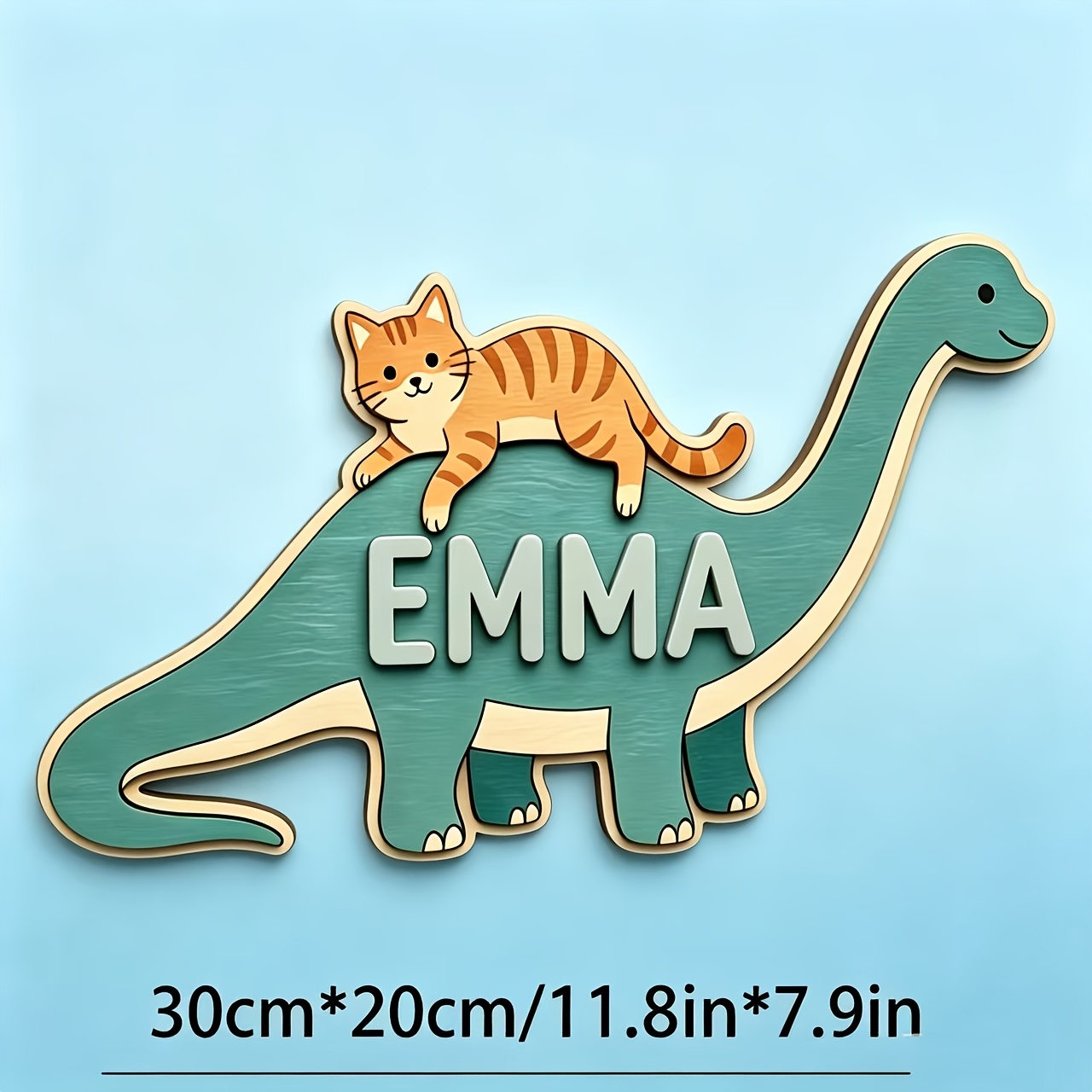 Personalized Cat Riding Dinosa - Baby Nursery Baby review and price