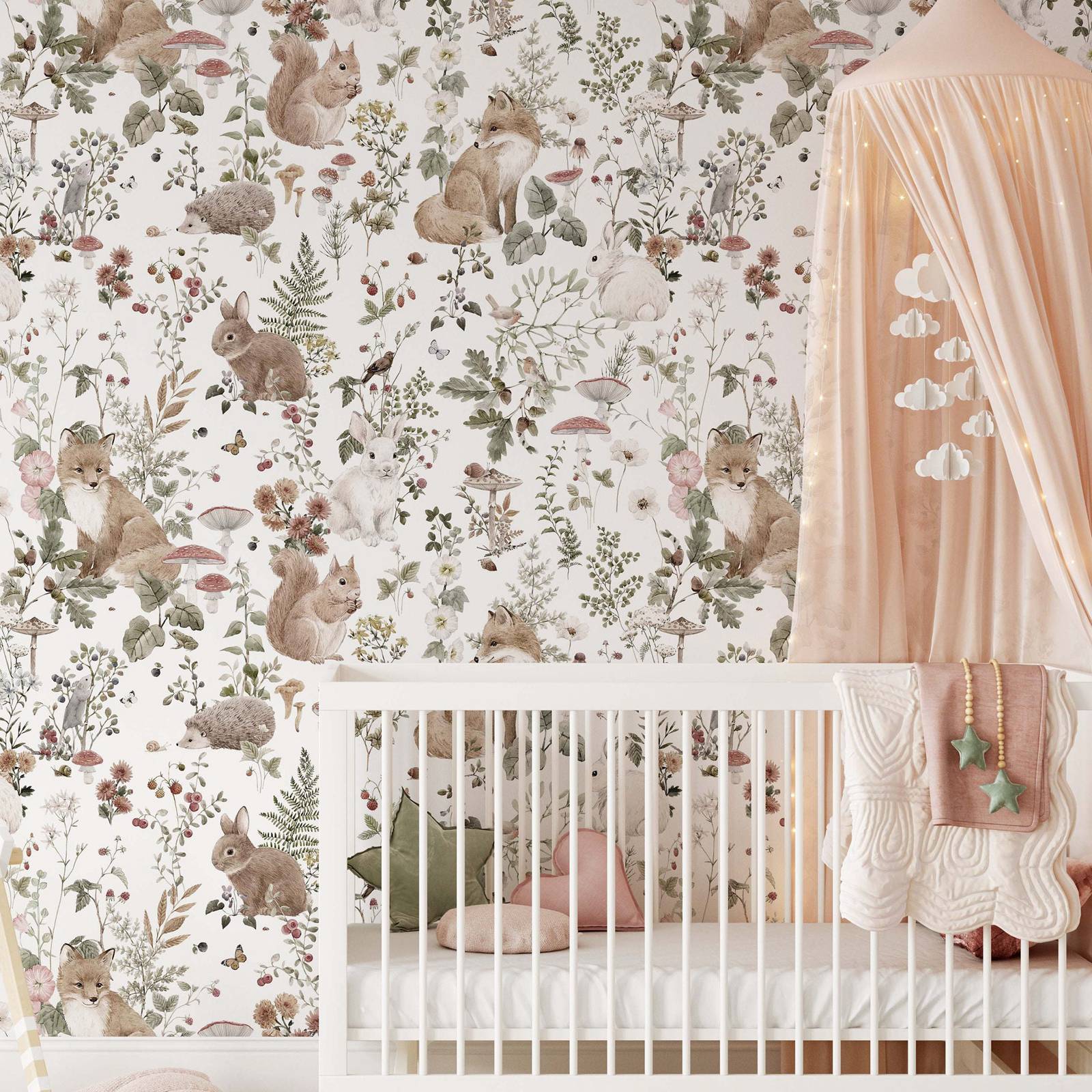Forest Babies MuraL, Boys Nurs - Baby Nursery Vintage review and price