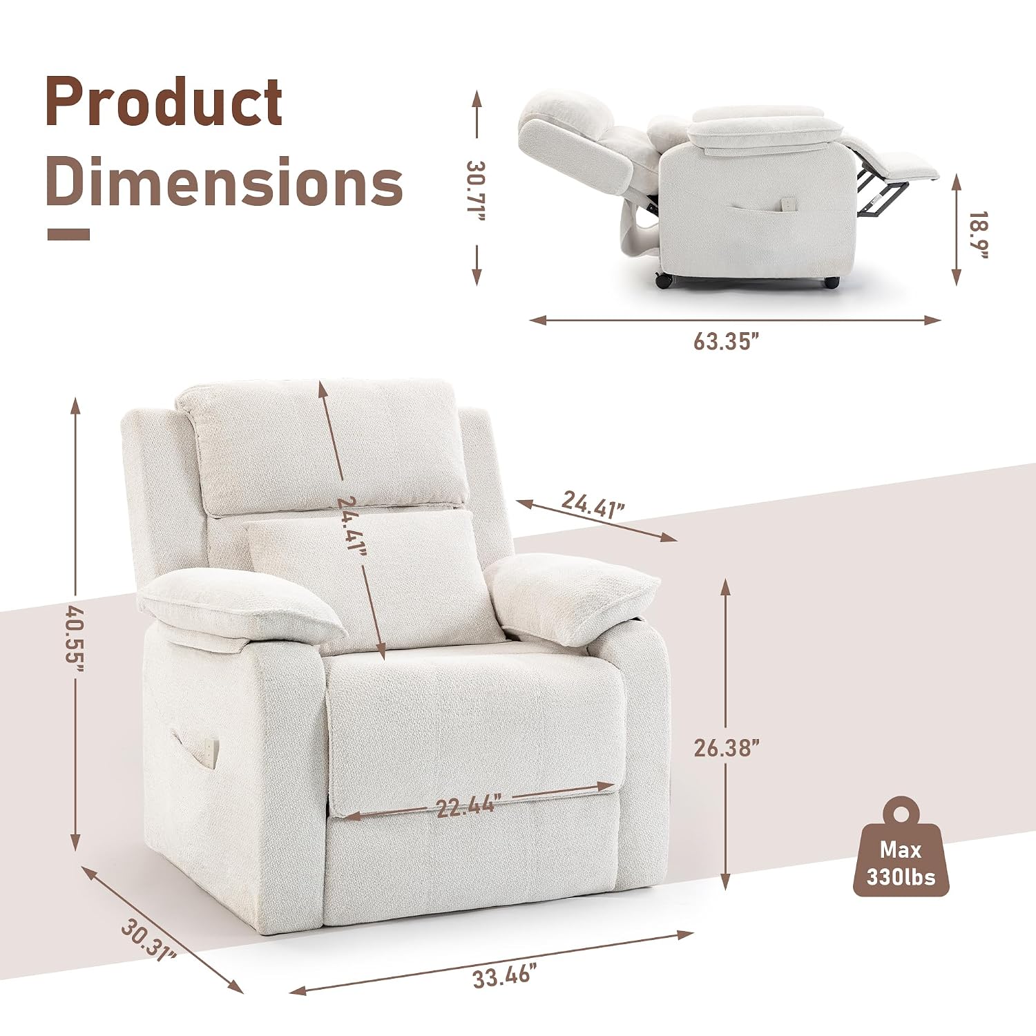 Recliner Chair for Adults, Rea - Rocking Chair Nursery review and price