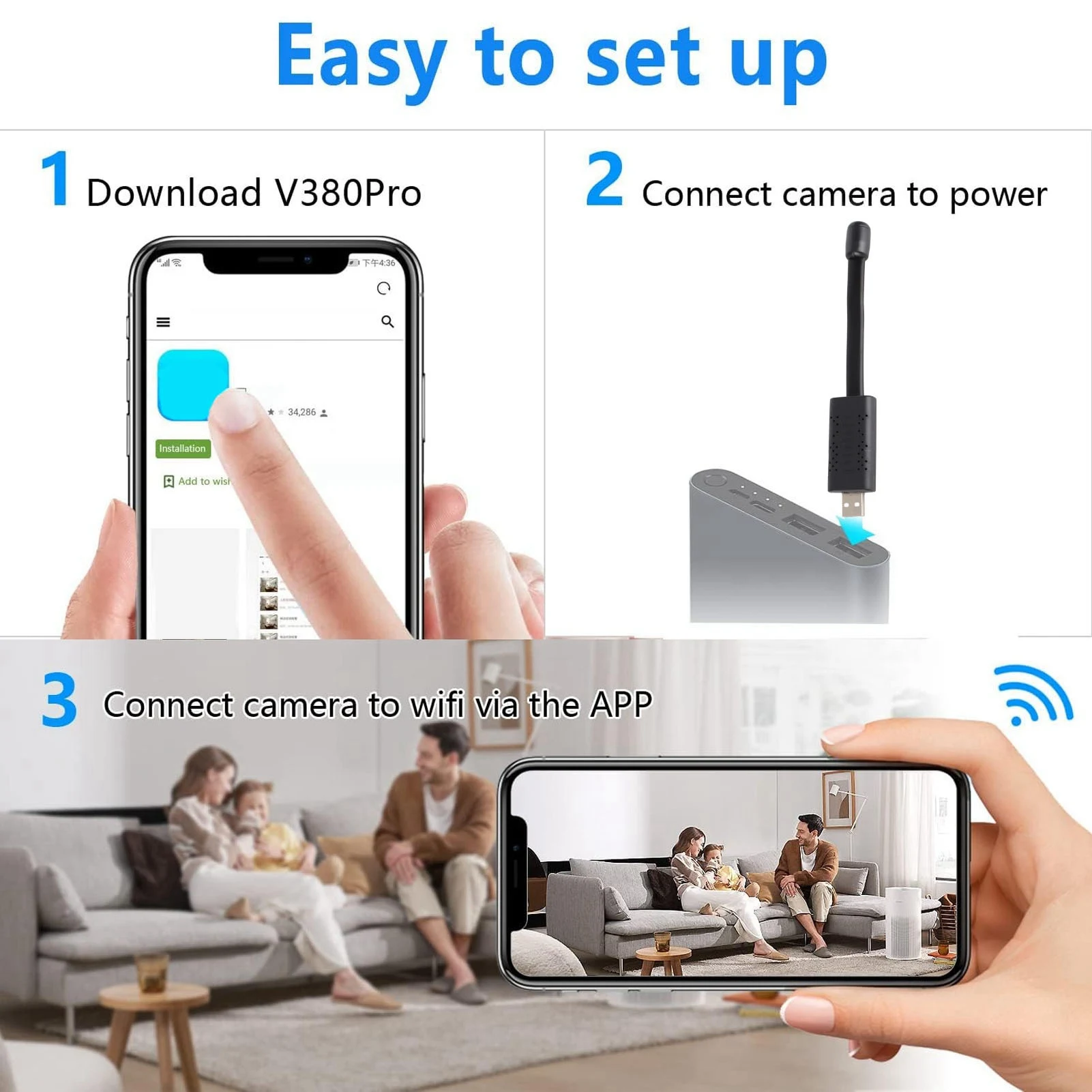 USB WiFi Security Camera 1080P - Baby Nursery Camera review and price