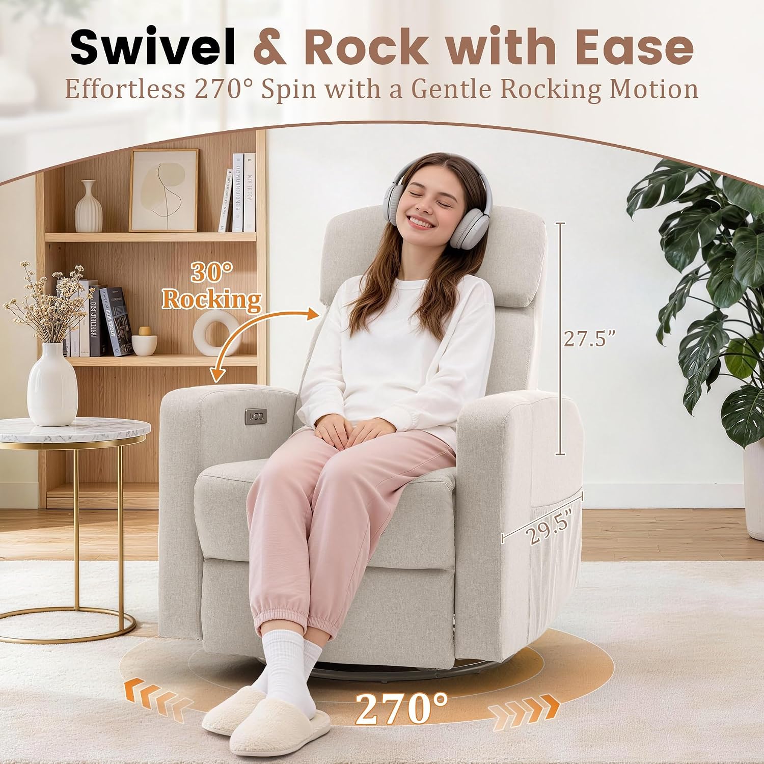 Power Recliner Chair for Adult - Rocking Chair Nursery review and price