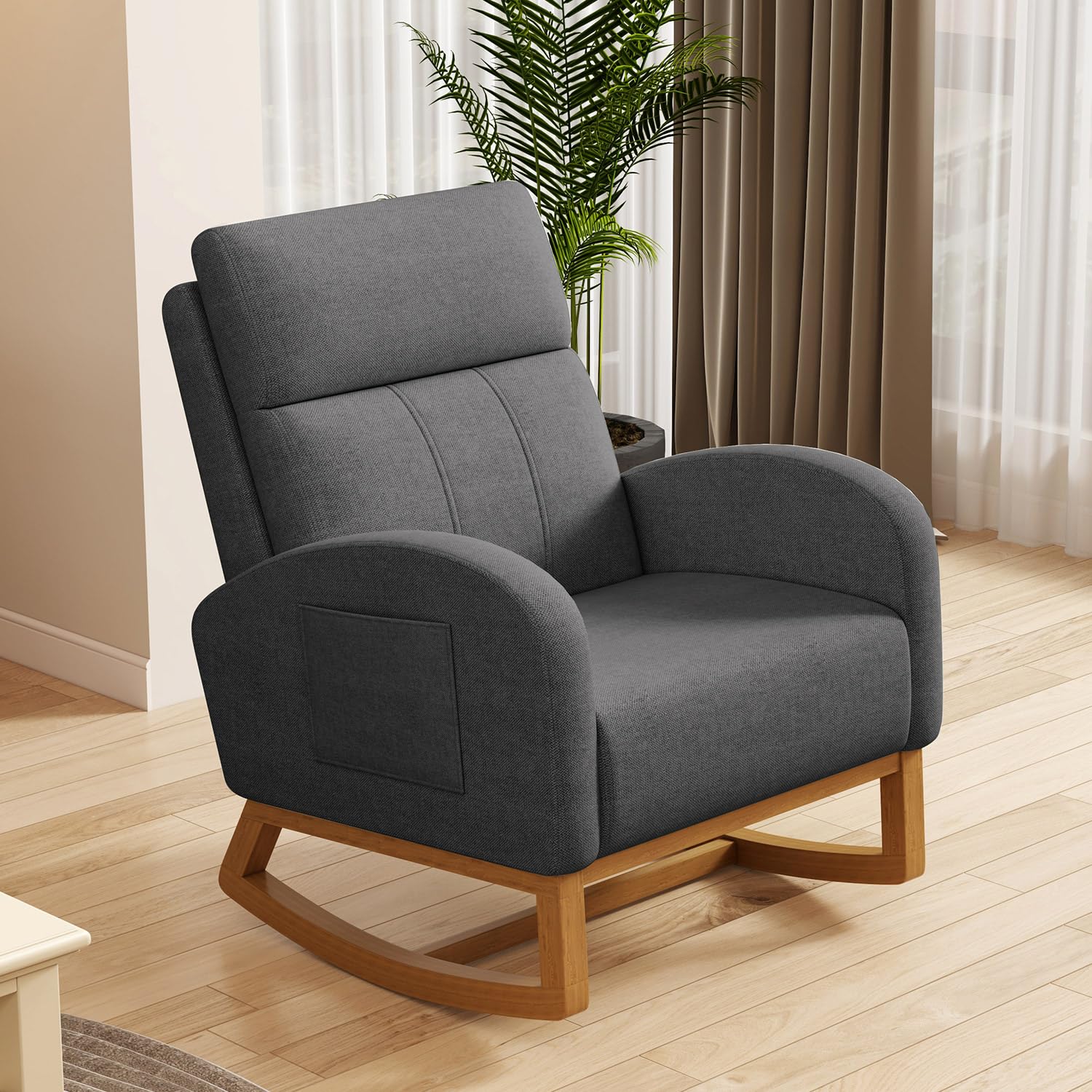#Comfy High Backrest Upholster - Rocking Chair Nursery review and price