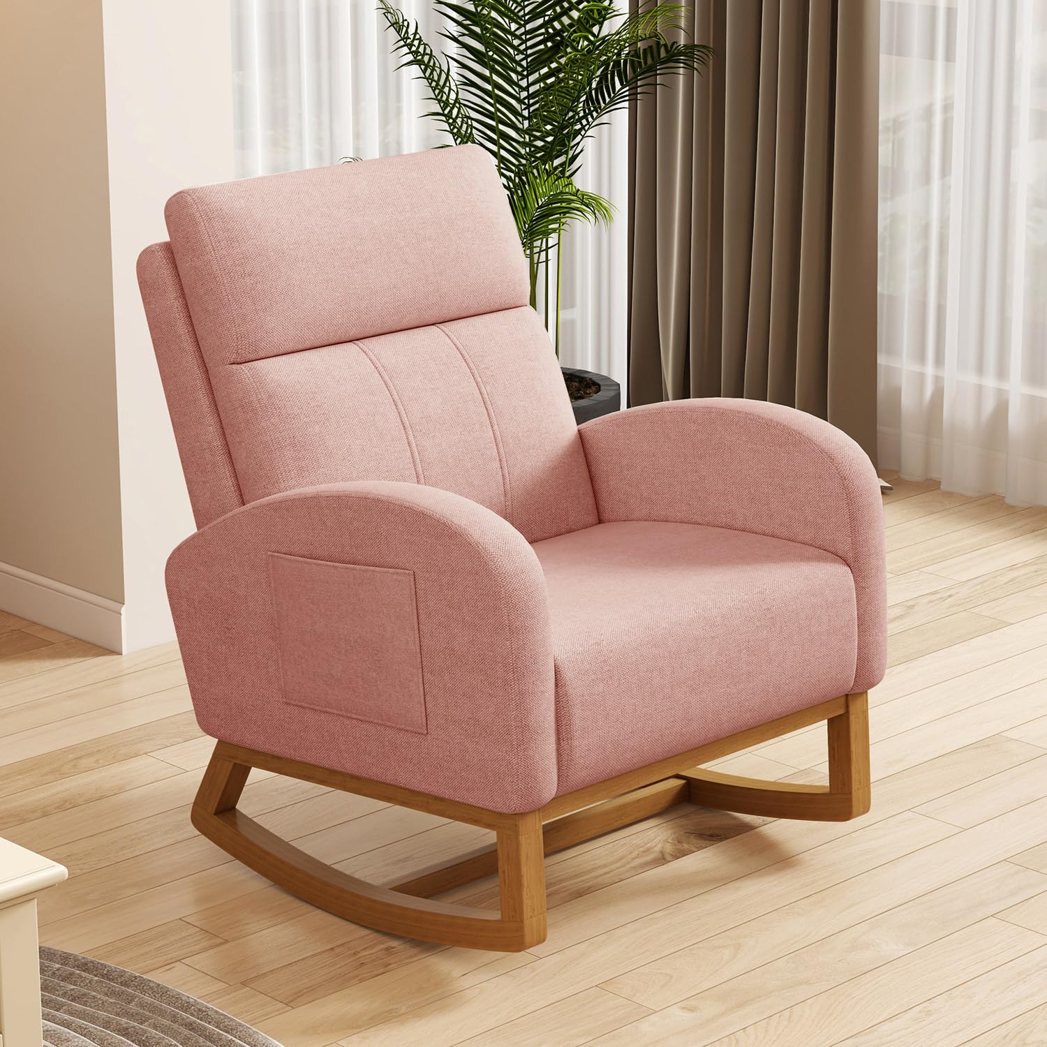 #Comfy High Backrest Upholster - Rocking Chair Nursery review and price