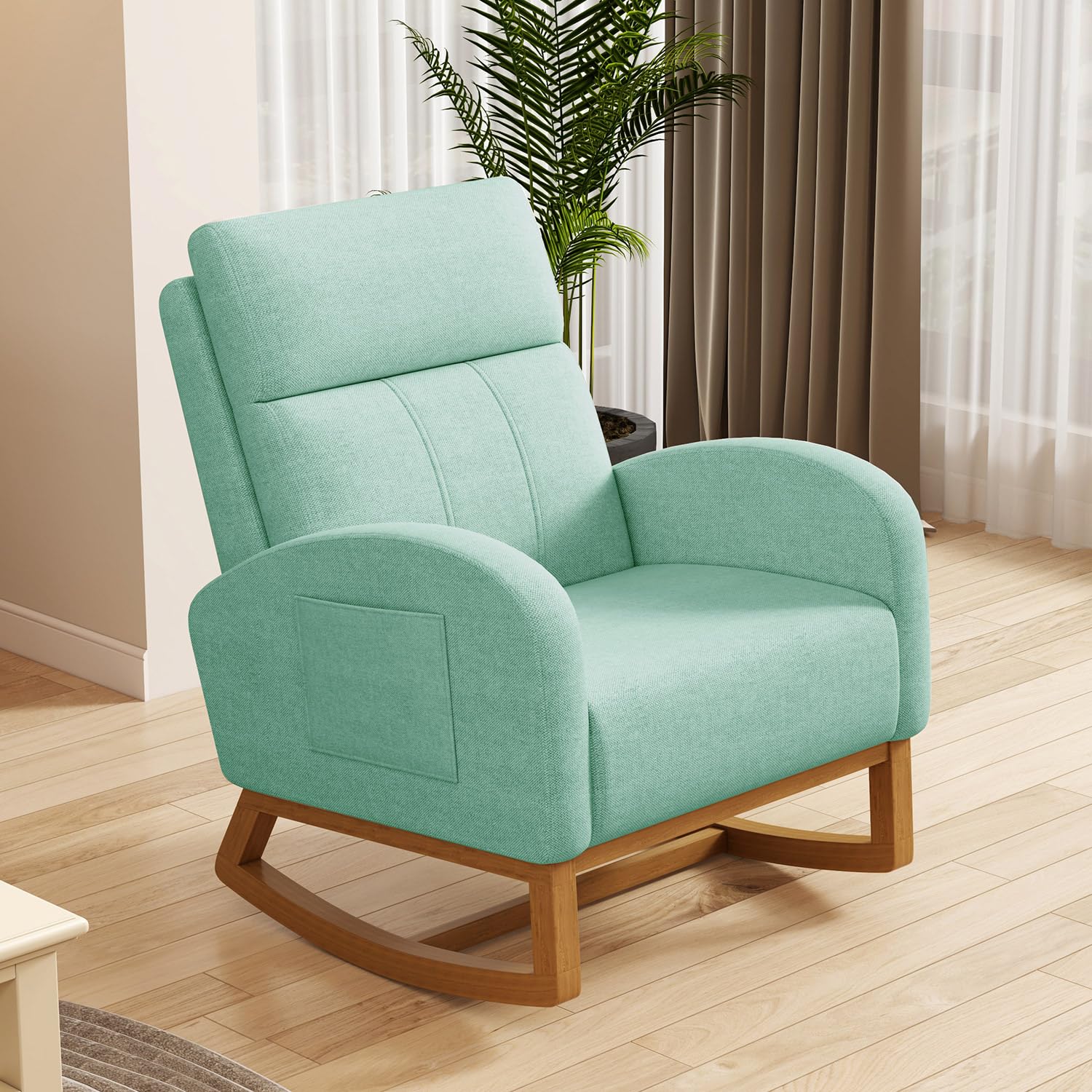#Comfy High Backrest Upholster - Rocking Chair Nursery review and price