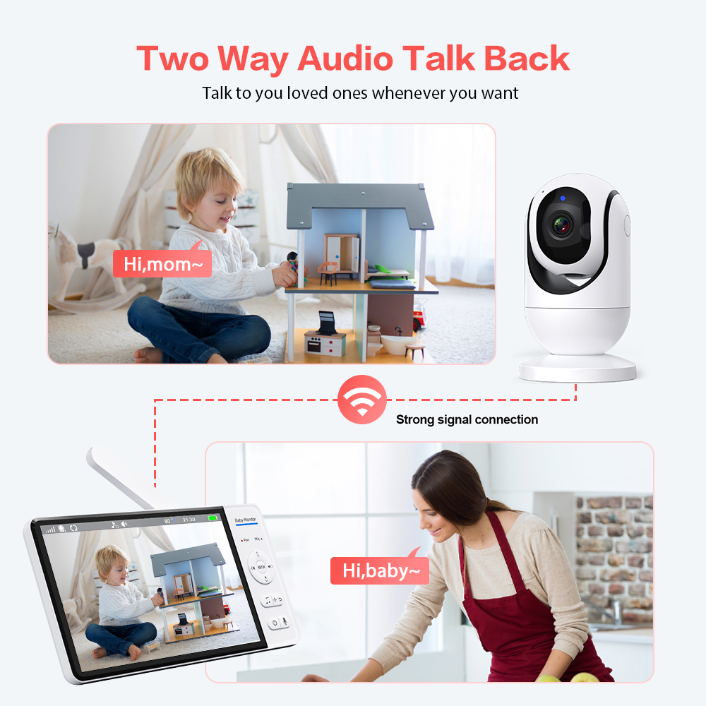 Video Baby Monitor 7'' 1080P H - Baby Nursery Camera review and price