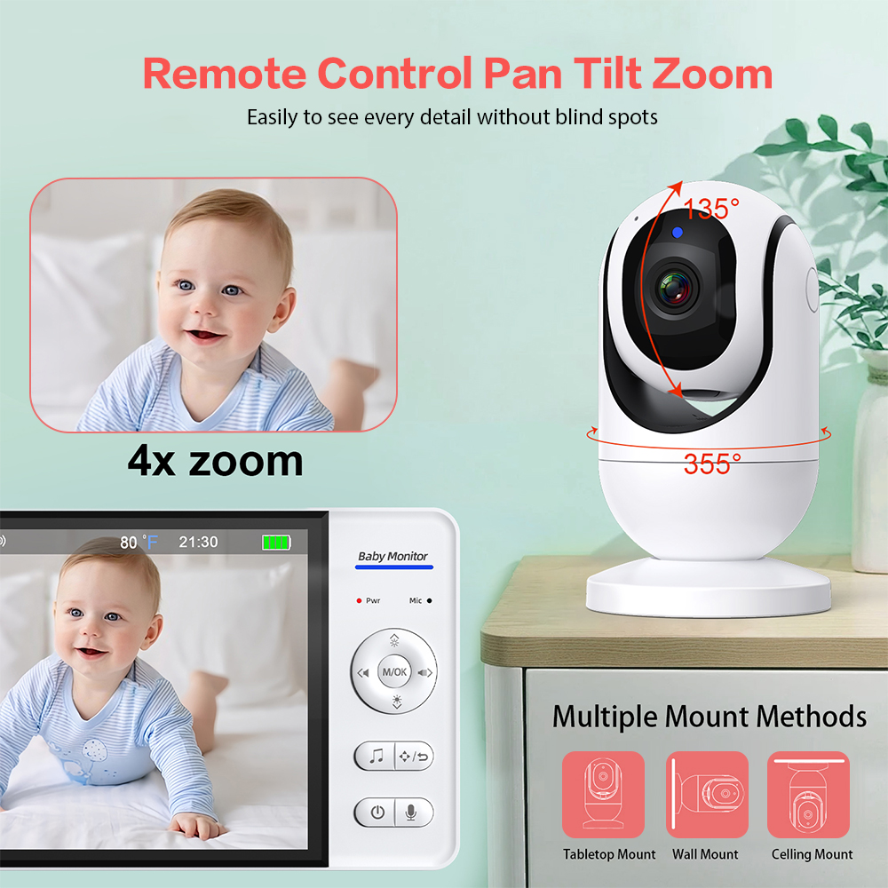 Video Baby Monitor 7'' 1080P H - Baby Nursery Camera review and price