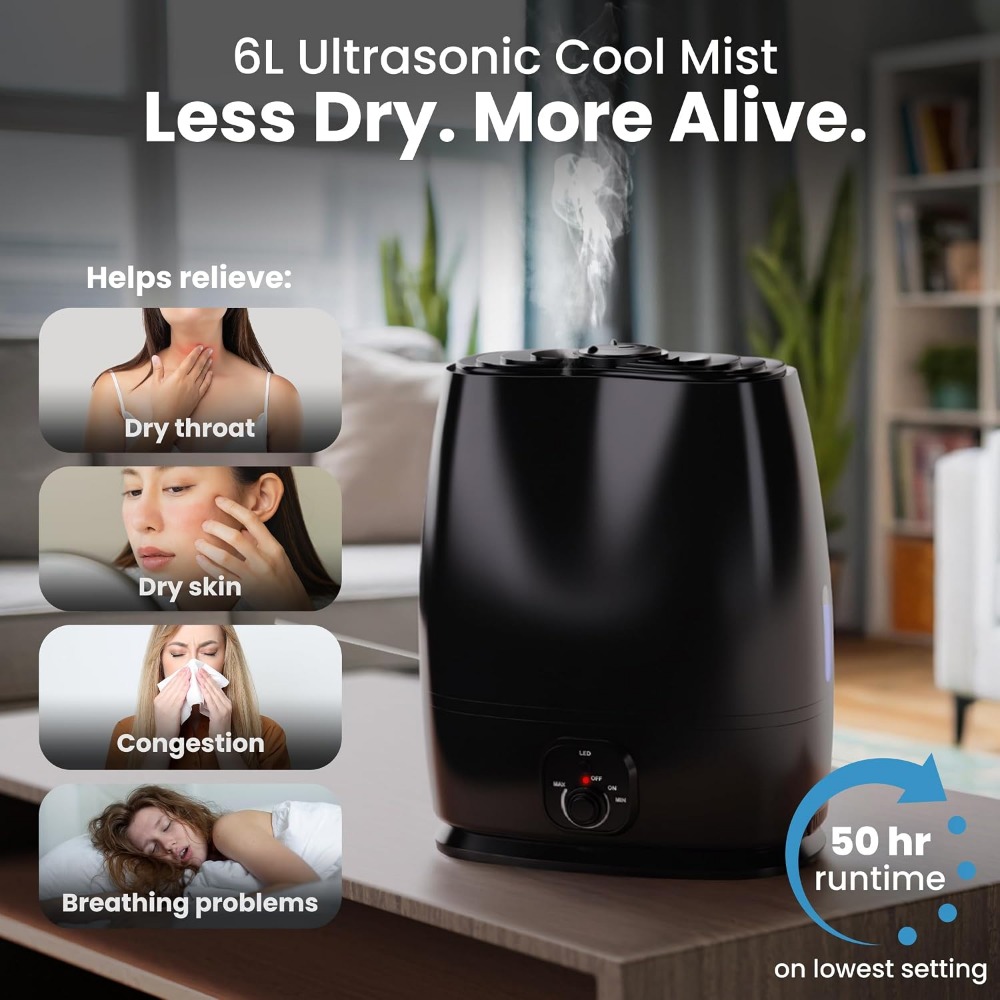 6L Quiet Bedroom Humidifier, 5 - Humidifier Nursery Quiet review and price