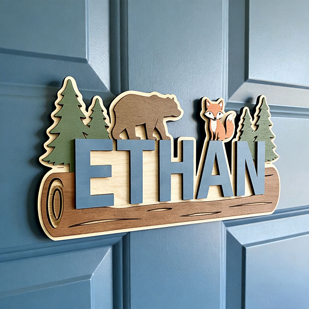 Woodland Forest Animal Persona - Baby Nursery Wall Decor review and price