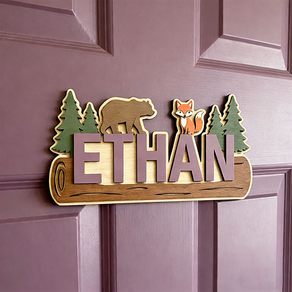 Woodland Forest Animal Persona - Baby Nursery Wall Decor review and price