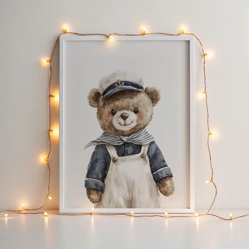 Neutral Nautical Nursery Art V - Baby Nursery Vintage review and price
