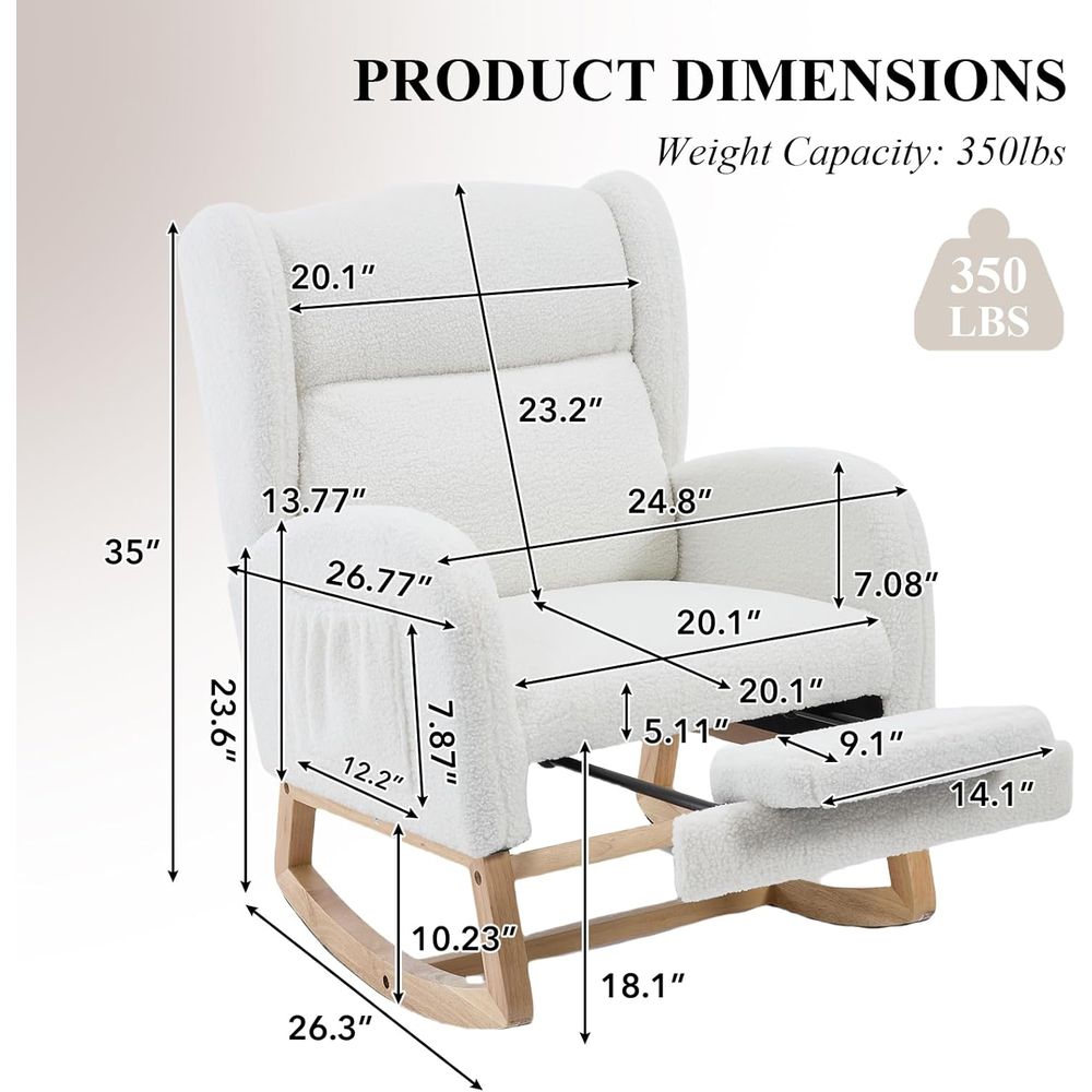 Upholstered Nursery Rocking Ch - Rocking Chair Nursery review and price