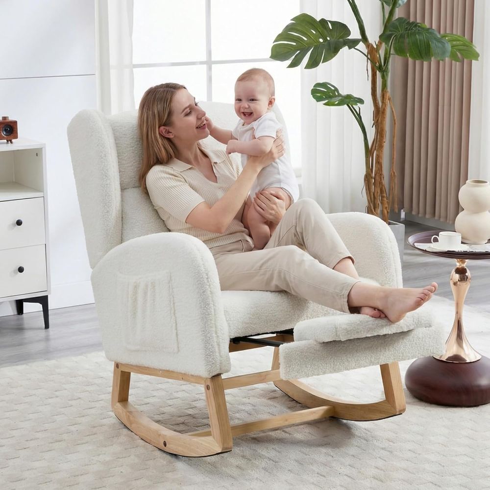 Upholstered Nursery Rocking Ch - Rocking Chair Nursery review and price