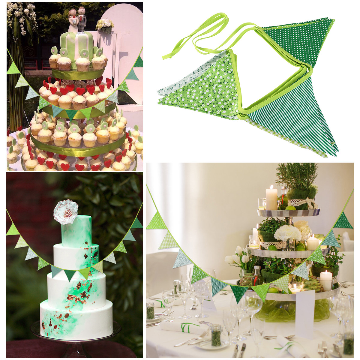 12Pcs Double Sided Cotton Tria - Baby Nursery Bunting review and price