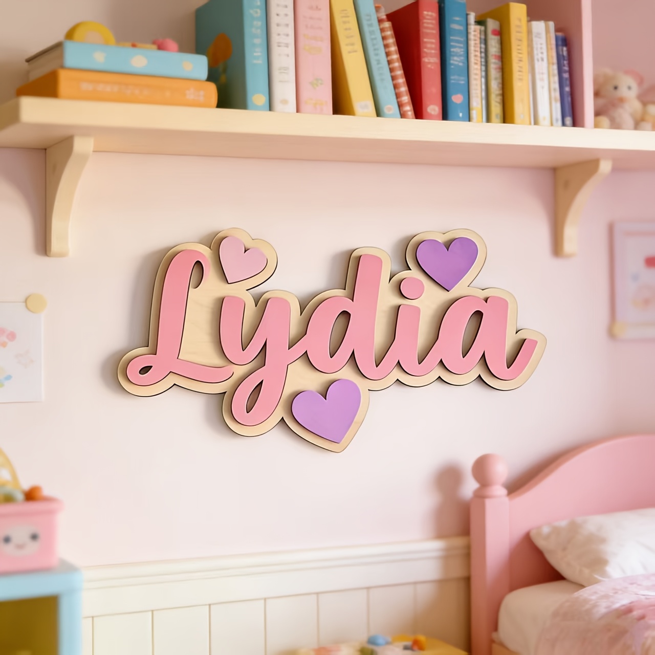 Personalized Gradient Heart Na - Baby Nursery Baby review and price