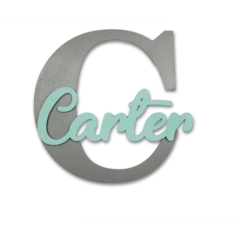 Wooden Letters, Baby Nursery W - Baby Nursery Hanging Decor review and price