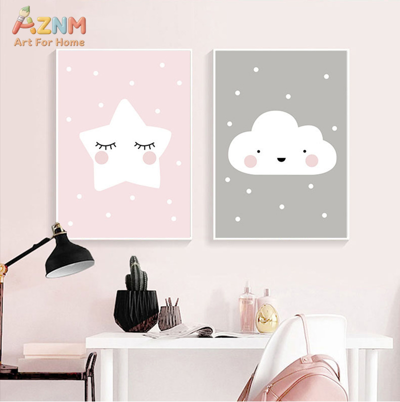 AZNM Cute Cartoon Moon Cloud S - Baby Nursery Neutral review and price