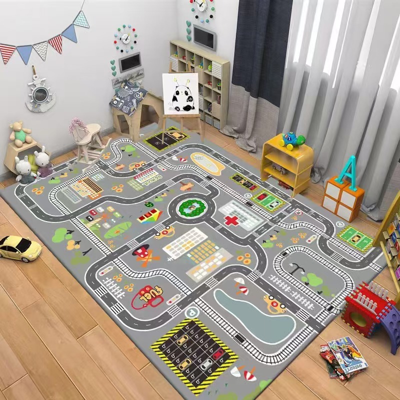 Kids Road Traffic Carpet Carto - Baby Nursery Carpet review and price
