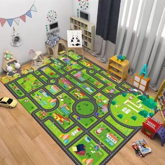 Kids Road Traffic Carpet Carto - Baby Nursery Carpet review and price