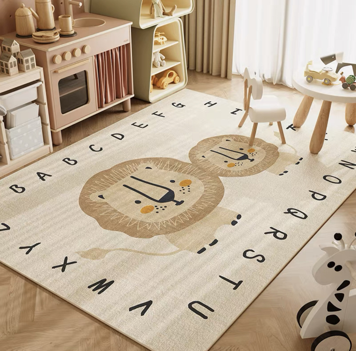 VIKAMA Neutral Cartoon Lion Ba - Baby Nursery Neutral review and price