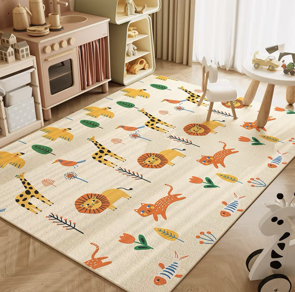 VIKAMA Neutral Cartoon Lion Ba - Baby Nursery Neutral review and price