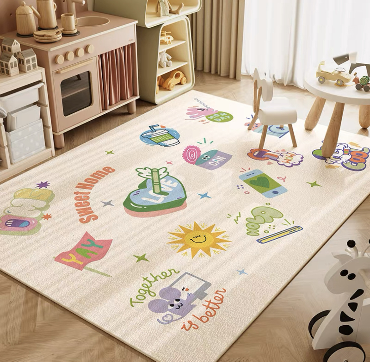 VIKAMA Neutral Cartoon Lion Ba - Baby Nursery Neutral review and price