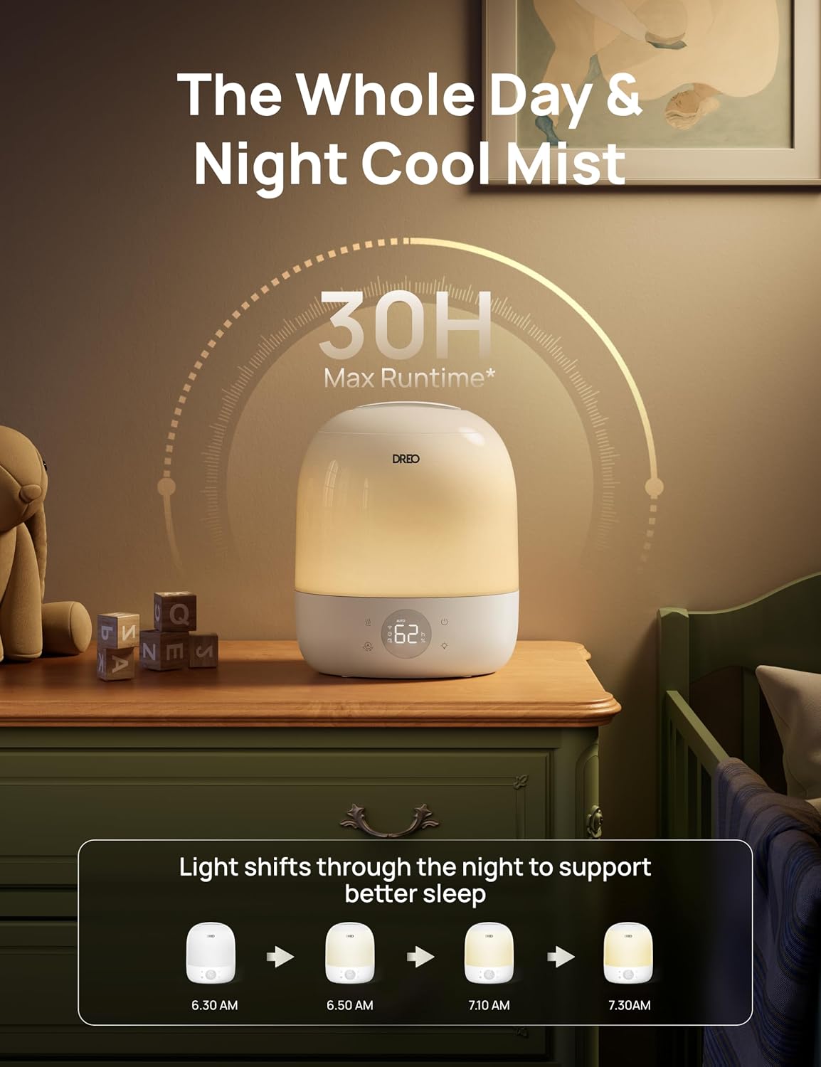 30H Cool Mist Humidifier with  - Humidifier Nursery Quiet review and price