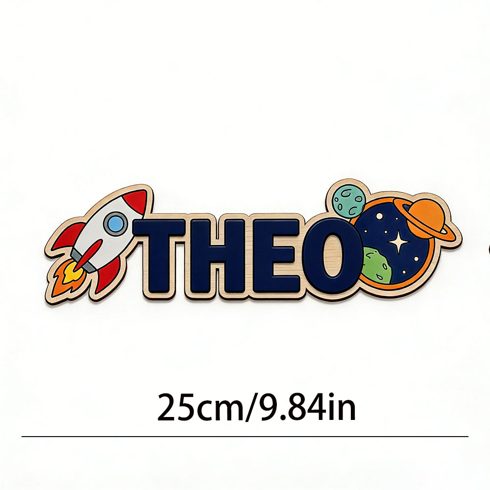 Personalized Space Rocket Name - Baby Nursery Wall Decor review and price