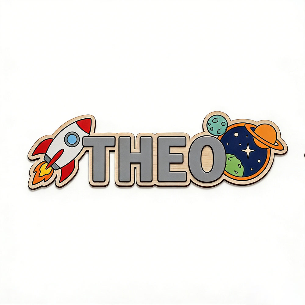 Personalized Space Rocket Name - Baby Nursery Wall Decor review and price