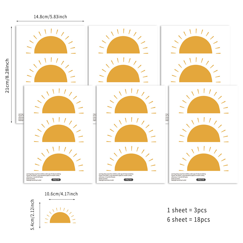 Boho Yellow Orange Half Sun Wa - Baby Nursery Yellow review and price