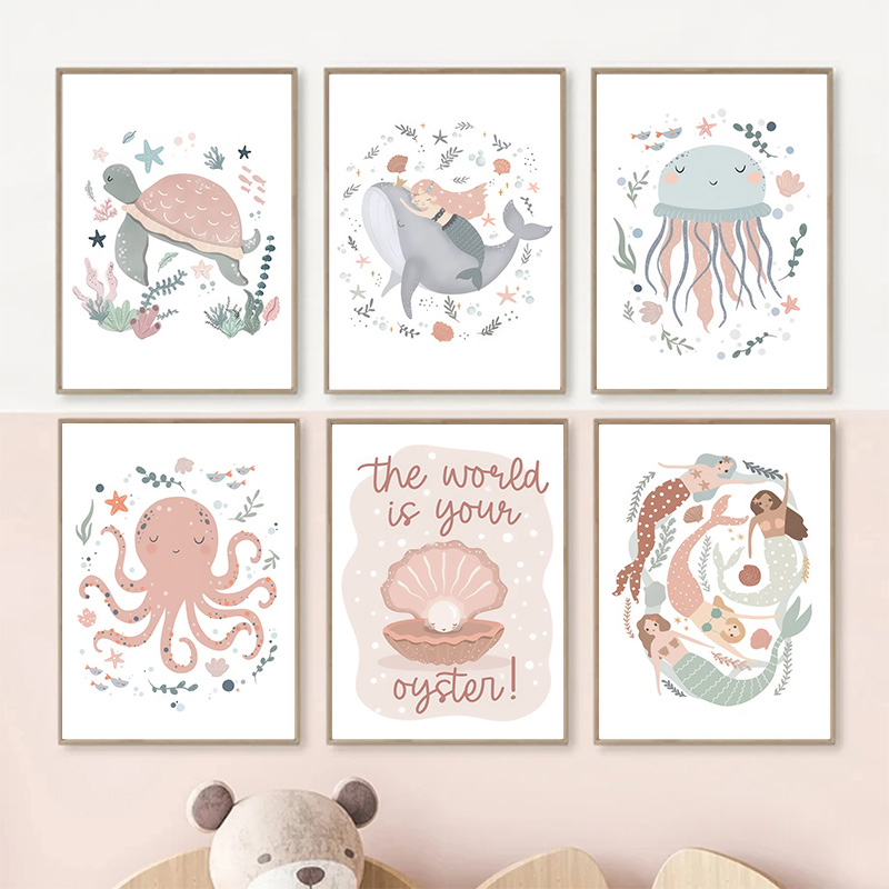 Ocean Whale Sea Turtle Mermaid - Baby Nursery Ocean review and price