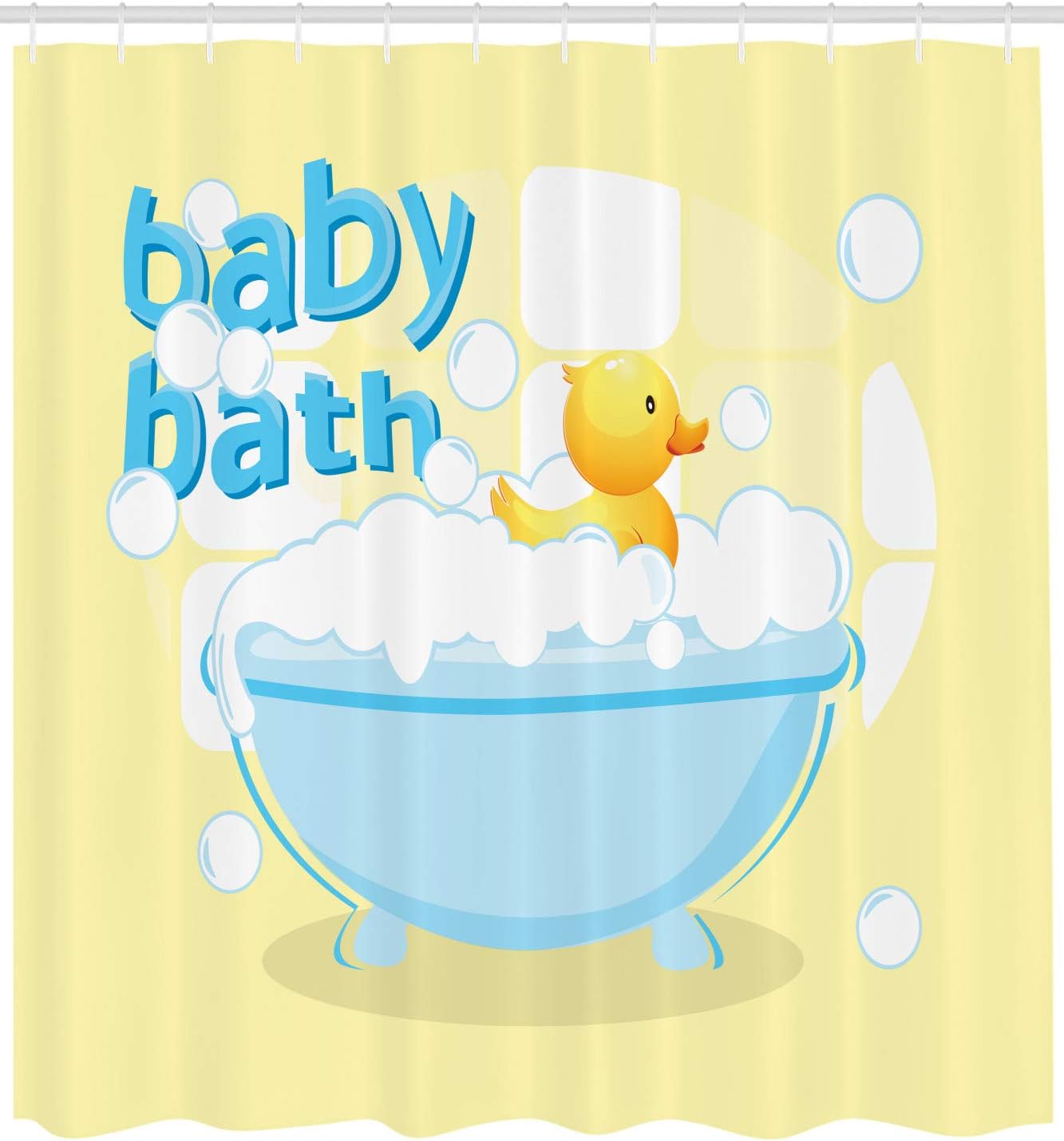 Yellow Baby Bath Shower Curtai - Baby Nursery Yellow review and price