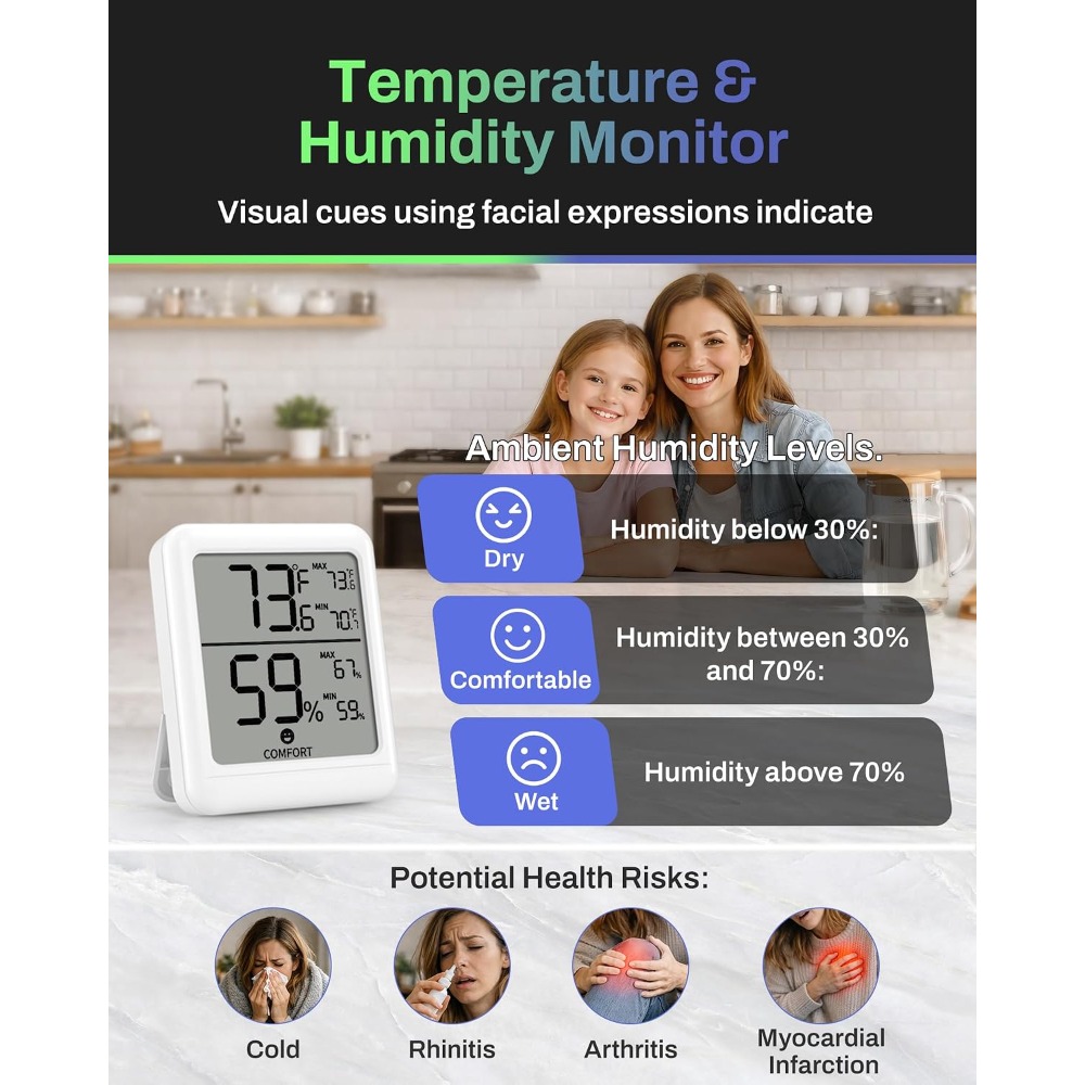 Digital Hygrometer Indoor Ther - Baby Nursery Temperature review and price