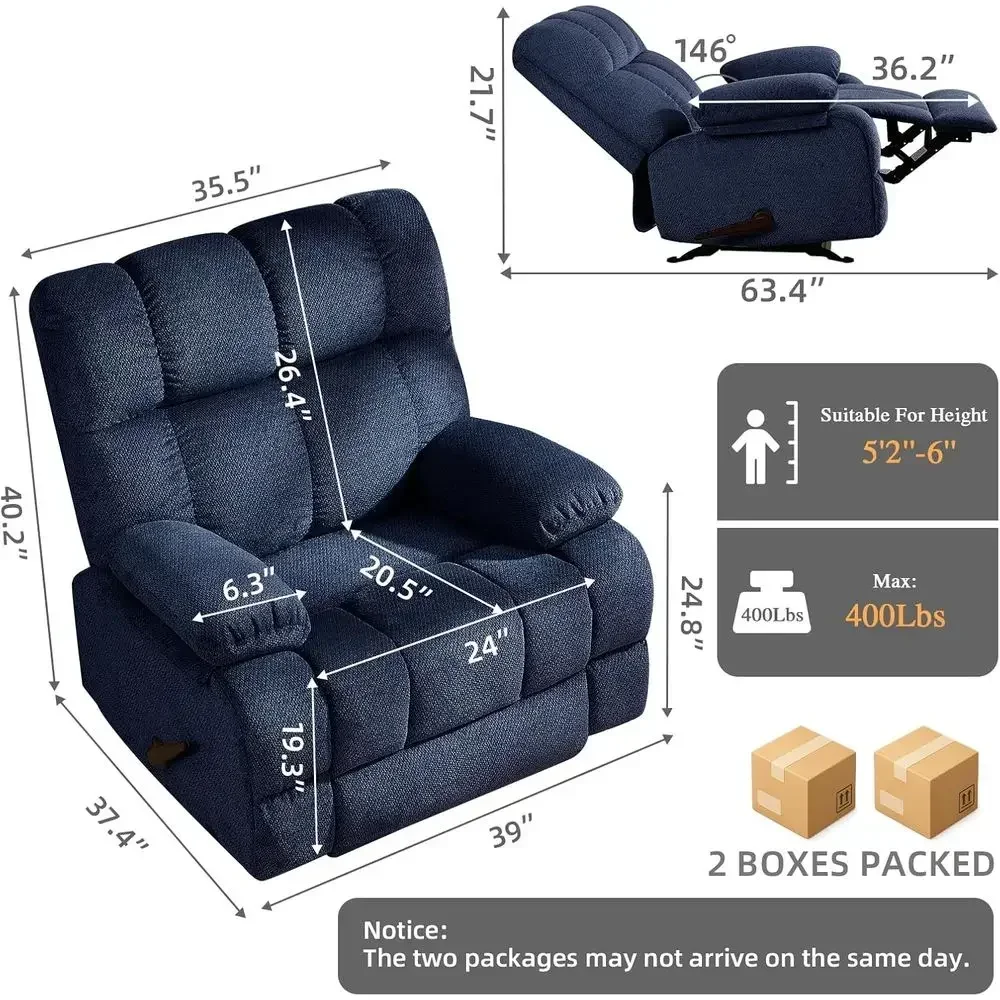 Extra-Wide Manual Rocking Recl - Rocking Chair Nursery review and price