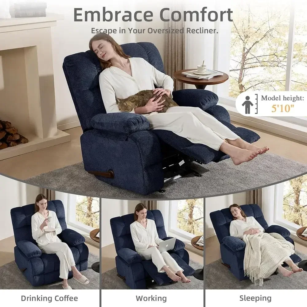 Extra-Wide Manual Rocking Recl - Rocking Chair Nursery review and price